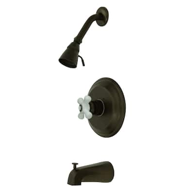 Kingston Brass Restoration Tub and Shower Trim Package with 1.8 GPM
