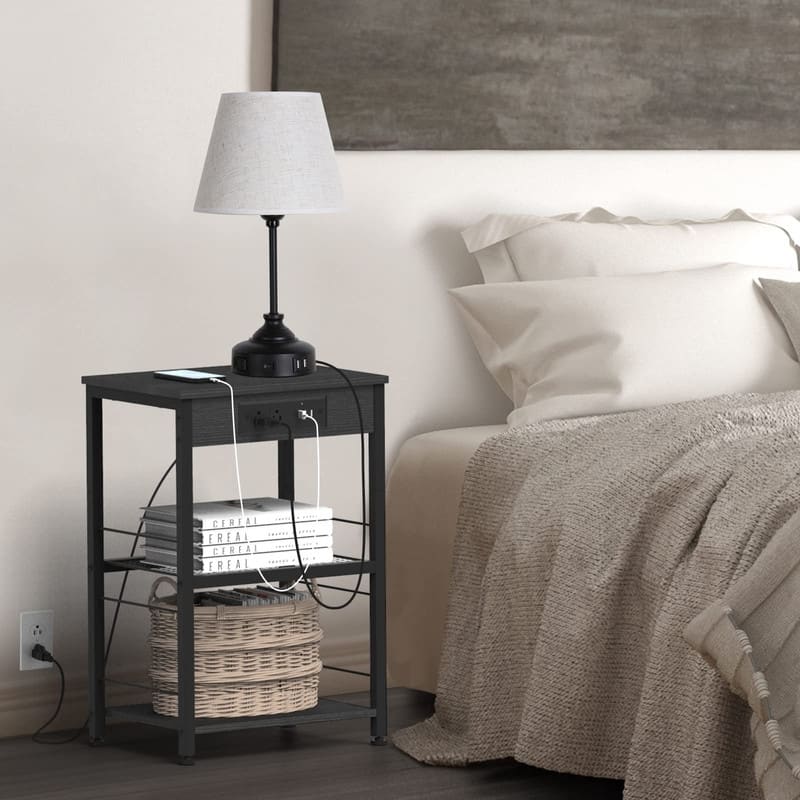 Nightstand with Charging Station