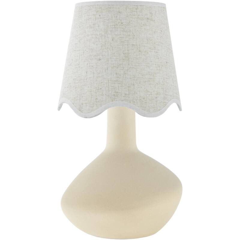 Livabliss Aviara Rustic Accent Table Lamp - Cream/Grey