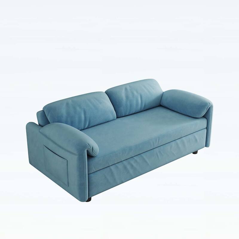 Sofa Centric Design: 54-Inch Sofa Bed with Dual Purpose - A Stylish Retractable Bed for Your Living Room