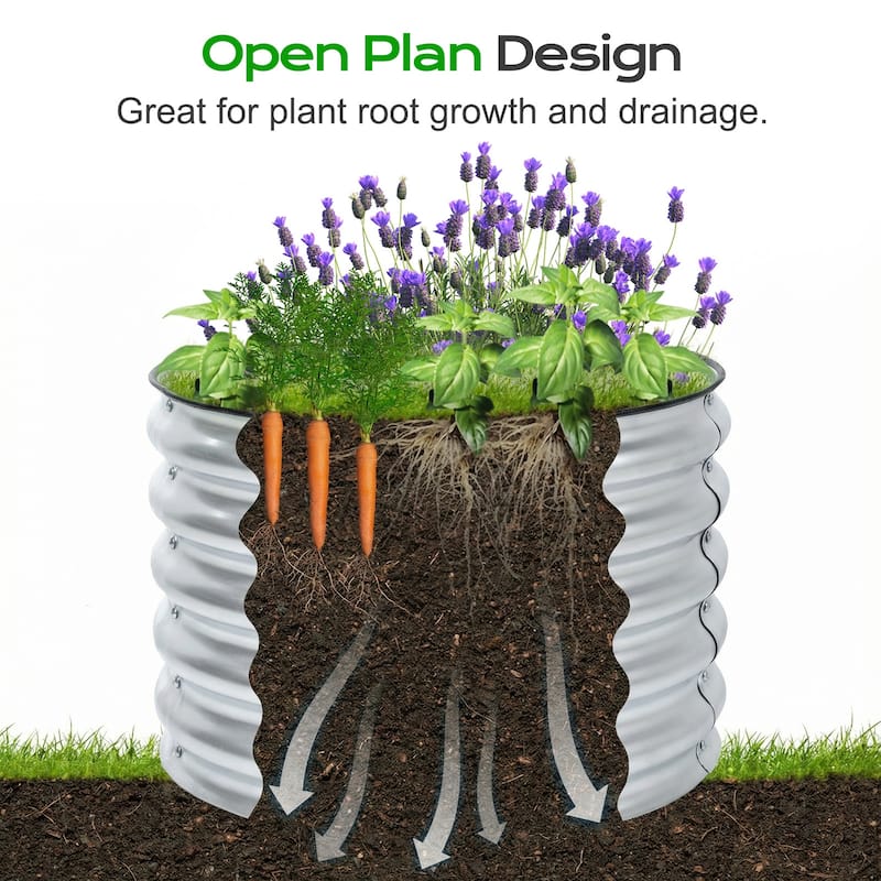 Aoodor Metal Raised Garden Bed