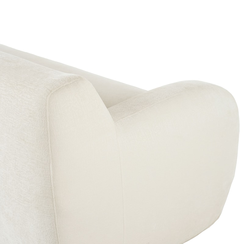 Modern Curved Upholstered Sofa