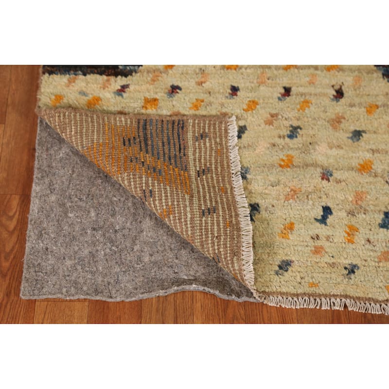 Multi-Color Moroccan Oriental Area Rug Hand-Knotted Wool Carpet - 6'2" x 9'8"