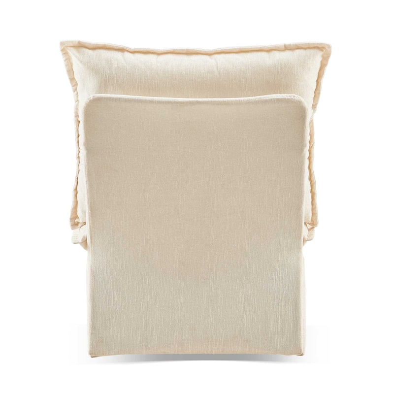 Chenille 360° Swivel Detachable Sofa Chair with Metal Base