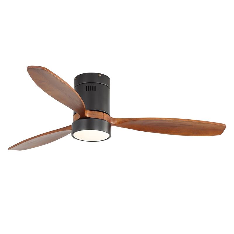 52 Inch Reversible Ceiling Fan Dimmable Light with Remote 6 Speed Silent DC Motor Memory Function