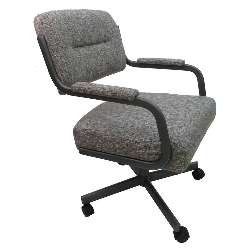 Swivel Kitchen Dining Caster Chair with Wheels - M-110 - N/A - Mojeva Grey - Gray