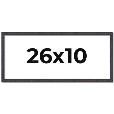 26x10 Frame Brown Solid Wood Picture Frame - Complete Modern Photo
