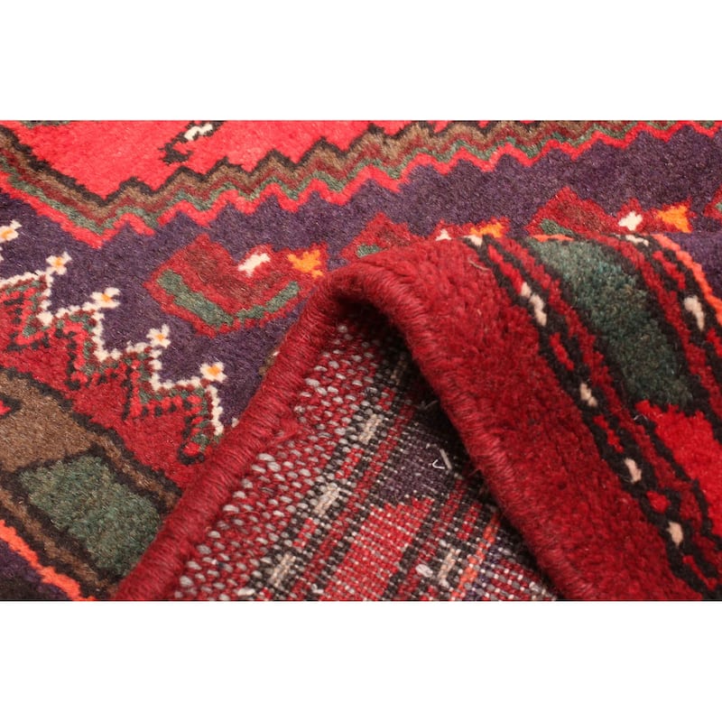 ECARPETGALLERY Hand-knotted Andelz Red Wool Rug - 4'3 x 6'8