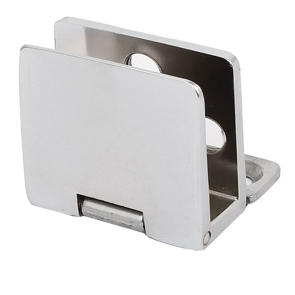 5mm-8mm Adjustable 90 Degree Metal Glass Door Clip Clamp Hinge 2pcs 