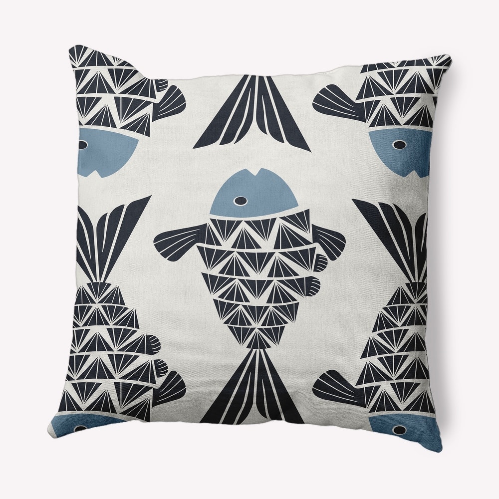 Big Fish Nautical Decorative Indoor Pillow