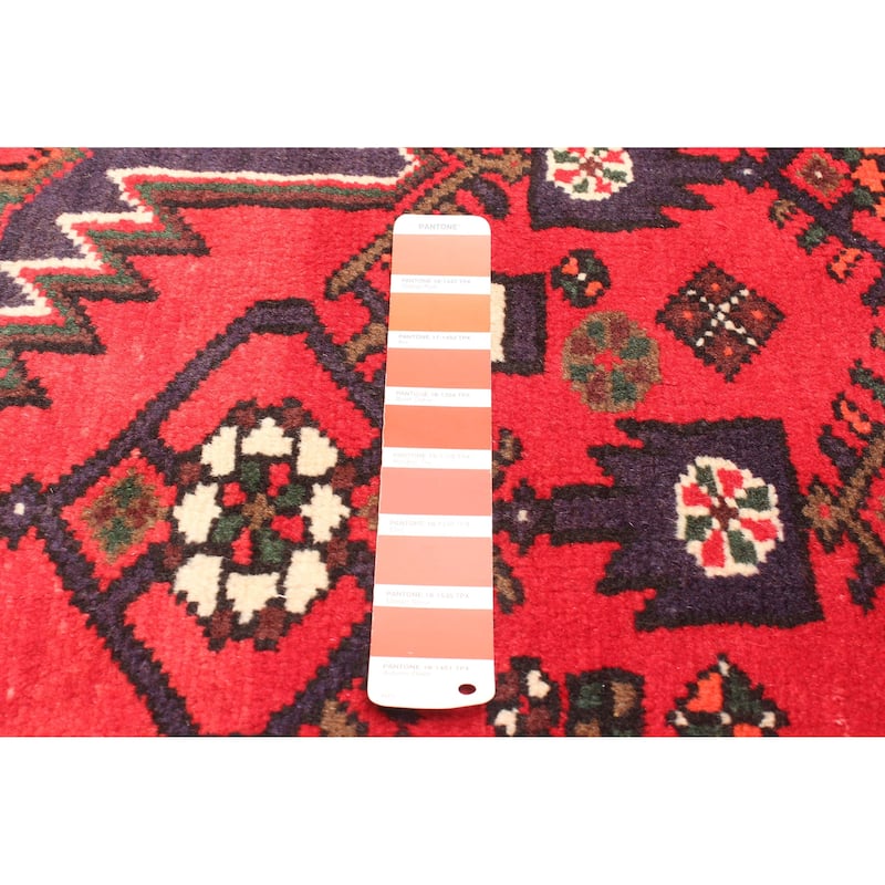 ECARPETGALLERY Hand-knotted Konya Anatolian Red Wool Rug - 4'2 x 6'8