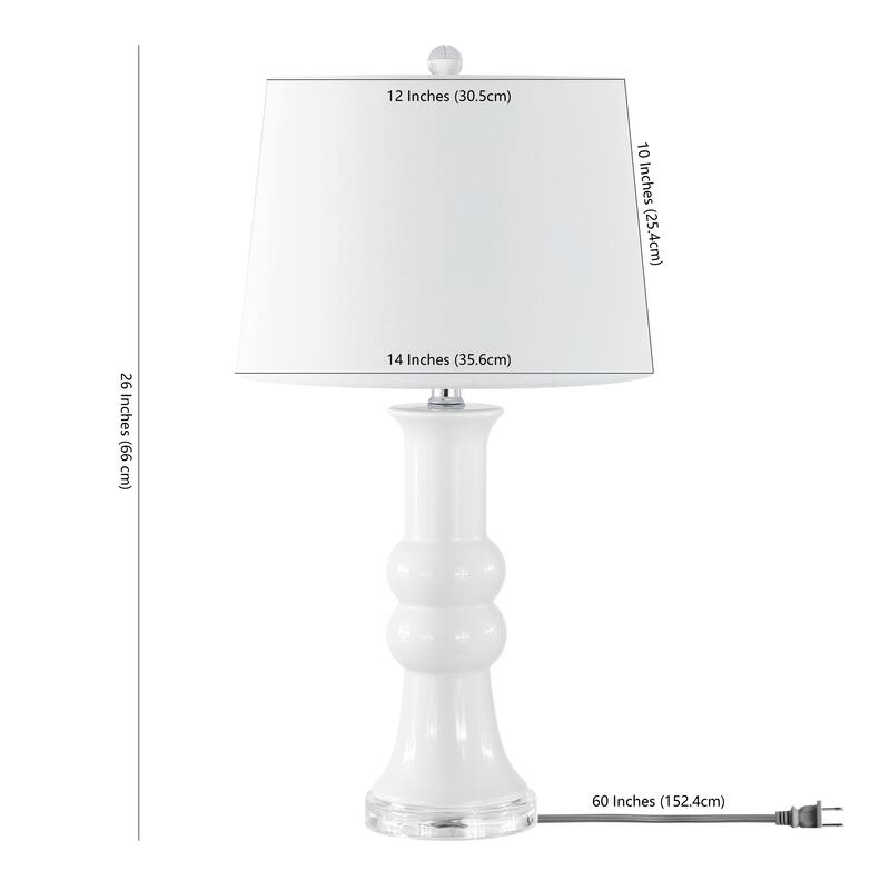 SAFAVIEH Lighting Desanka 26" Table Lamp (Set of 2) - 14" W x 14" D x 26" H - 14"W x 14"D x 26"H