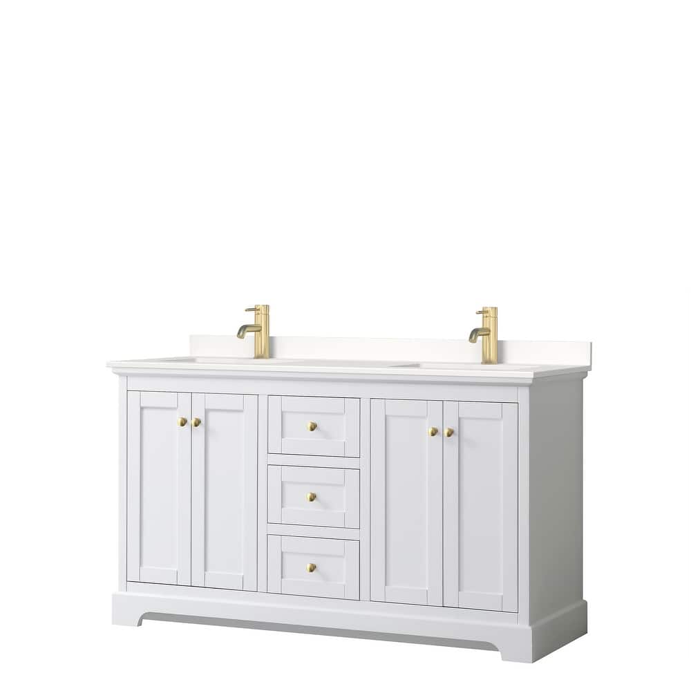Avery 60-inch Double Vanity, Quartz Top