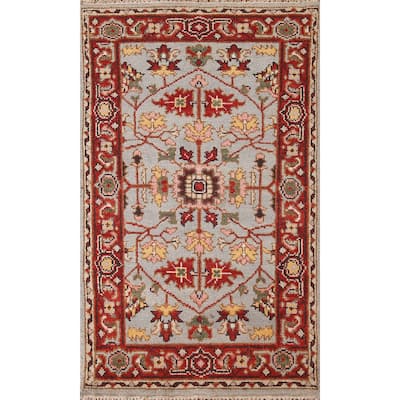 Heriz-Serapi Accent Rug Handmade Wool Carpet - 2'10"x 5'0"