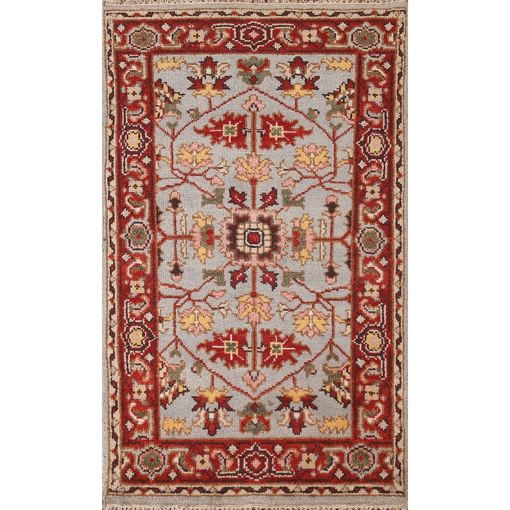 Heriz-Serapi Accent Rug Handmade Wool Carpet - 2'10"x 5'0"