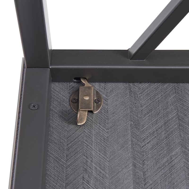 Collapsible Slatted Mission Writing Computer Desk