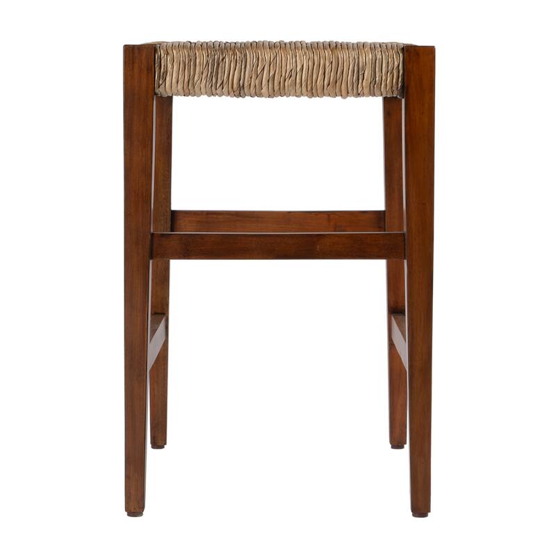 Valencia 24.5 in. Seat Height Woven Backless Counter Stool
