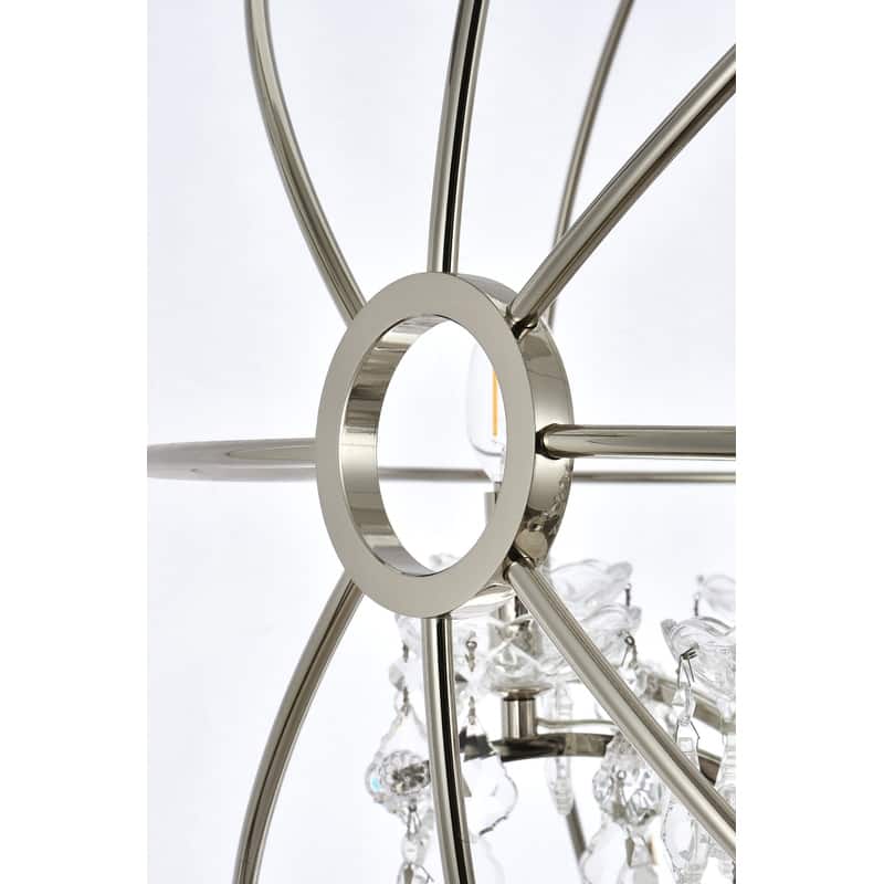 Somette Durham Collection Polished Nickel Gyro Pendant Lamp