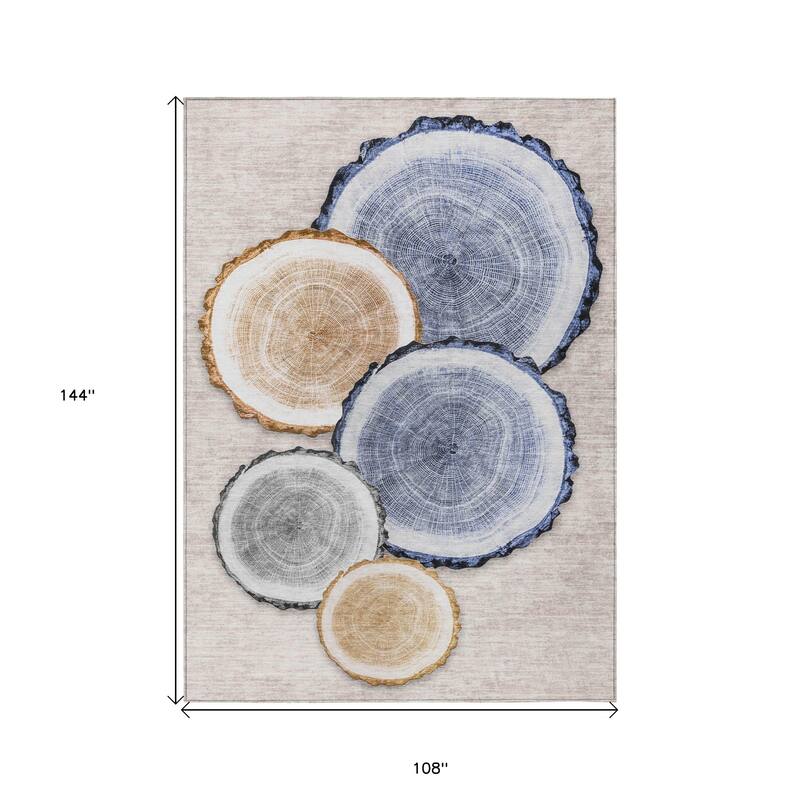 Alfiv Nature Weather Resistant Blended Style Outdoor Rug