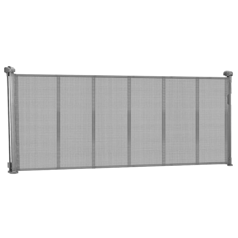 Anmytek Retractable Baby Pet Gate with Anti-Crawl Strip