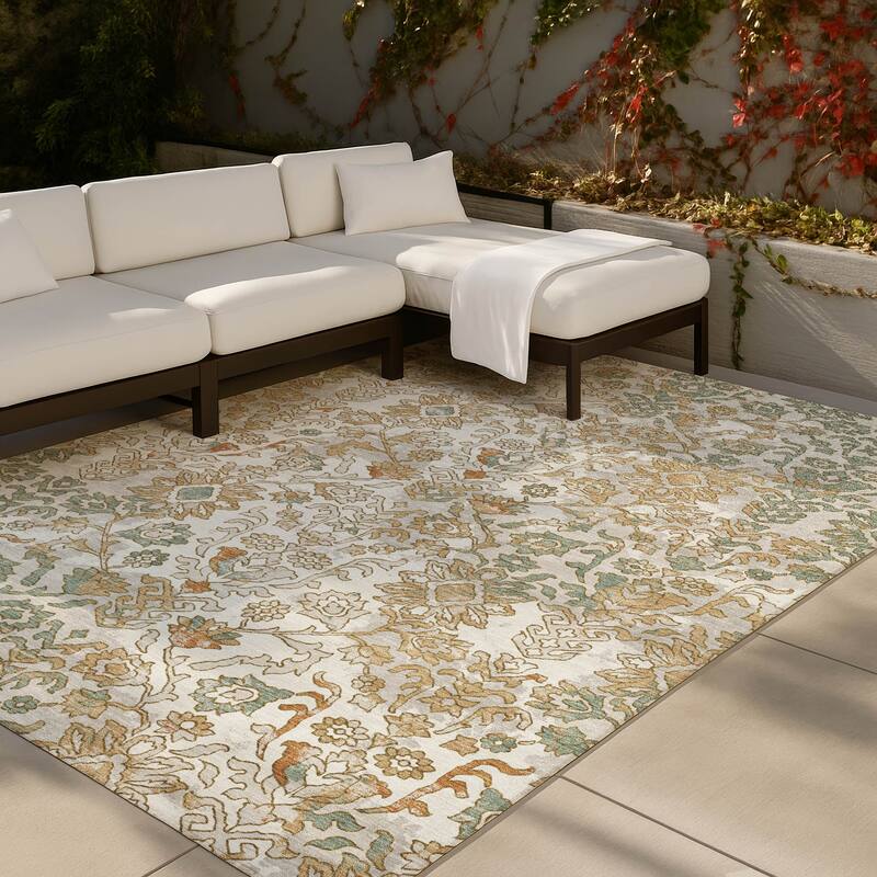 Machine Washable Indoor/ Outdoor Global Avon Chantille Rug