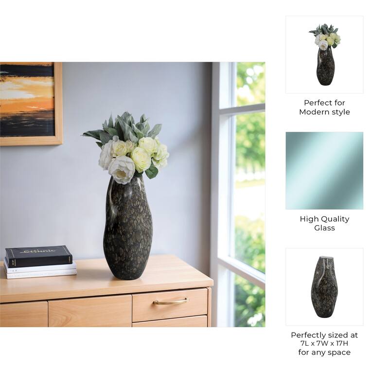 Glass Decorative Vase Handcrafted Modern Casual Home Style Piece