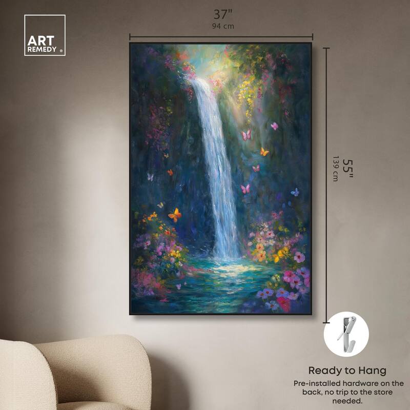 Hidden Falls II Canvas by Art Remedy