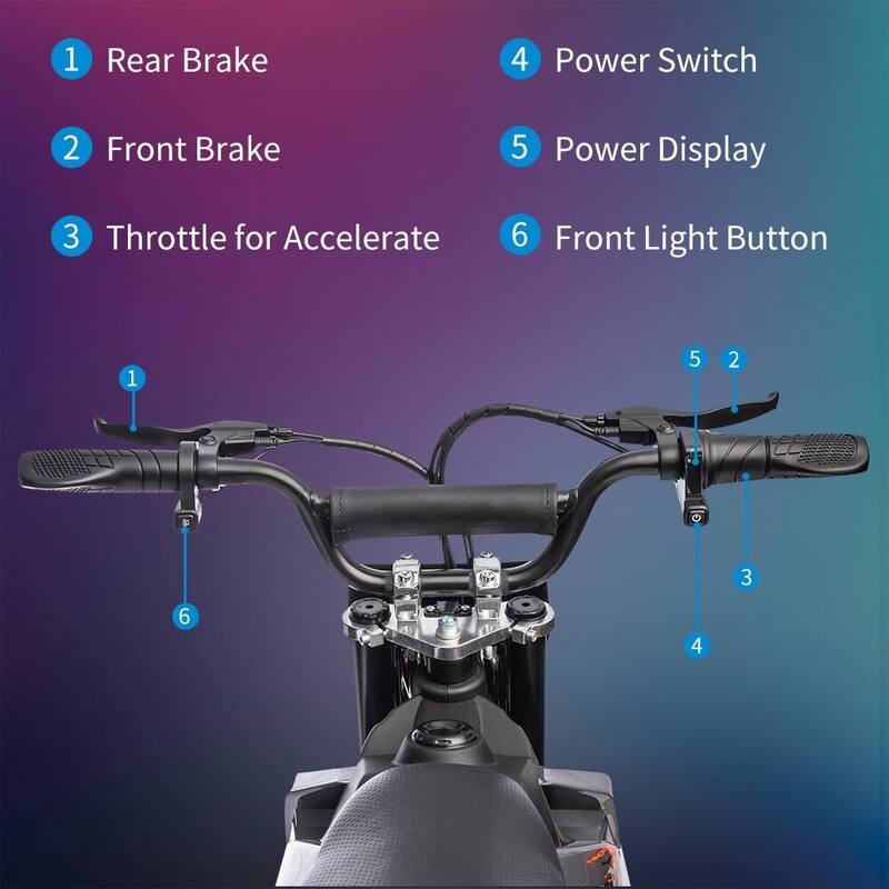 36V Ride on Dirt Bike Motorcycle for Teens