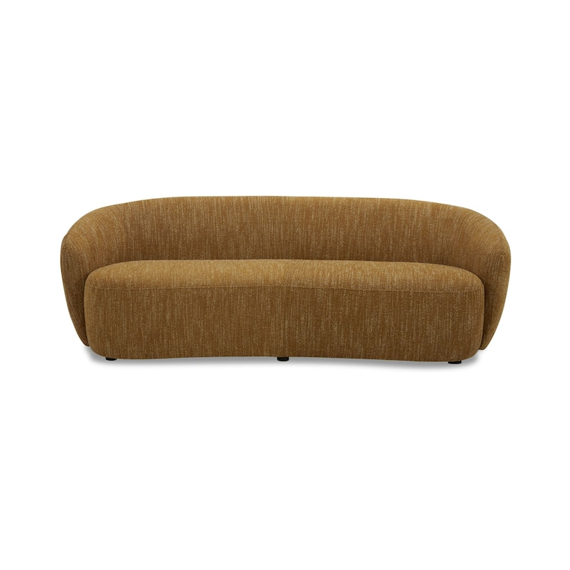 Divani Casa Norris Modern Mustard Fabric Sofa