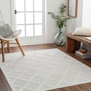 Livabliss San Diego Indoor/ Outdoor Diamond Trellis Area Rug