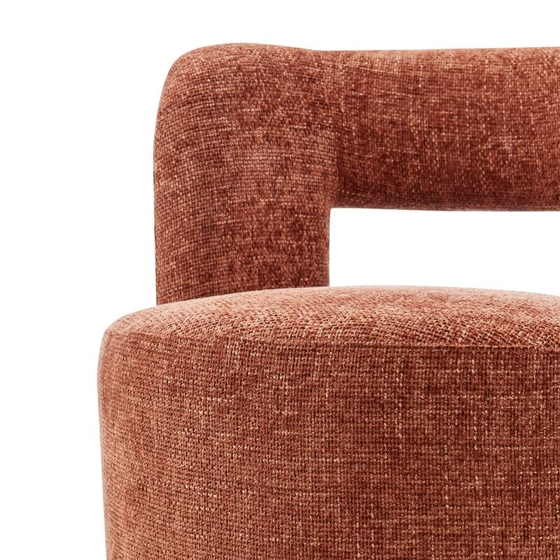 NPD Furniture Jazzlyn Chenille Swivel Accent Chair