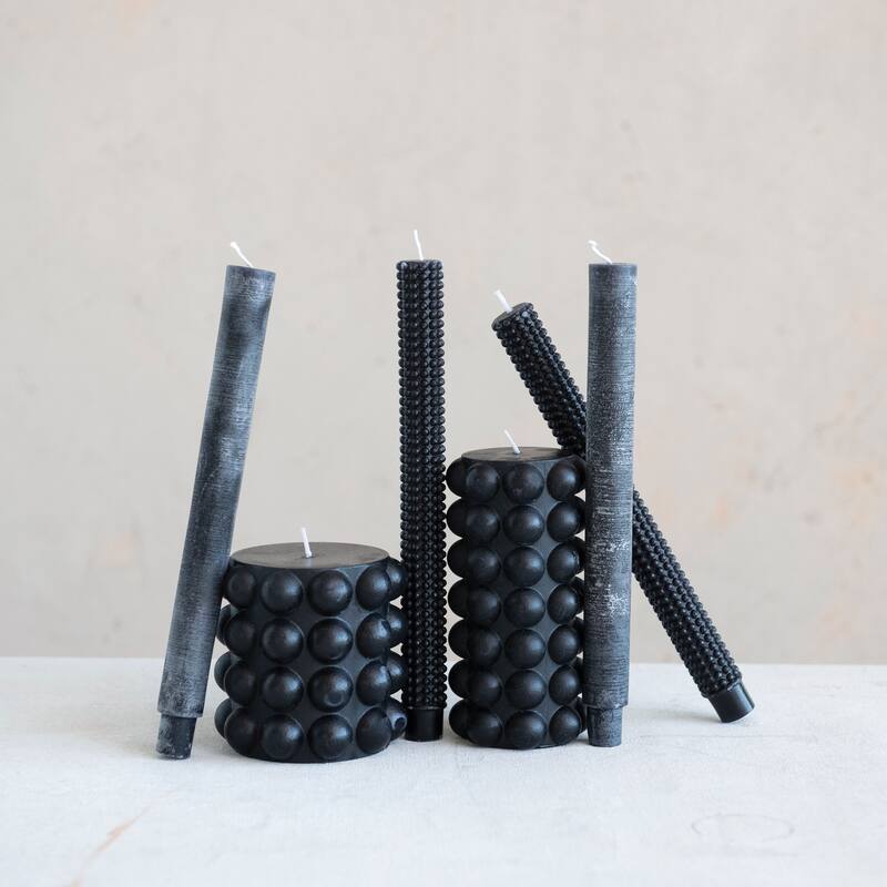Unscented Hobnail Pillar Candle