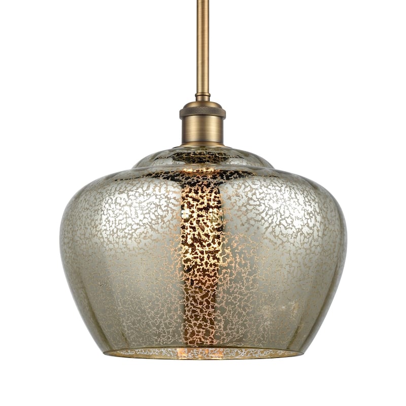 Innovations Lighting 516-1S-11-11-L Fenton Pendant Fenton 11" Wide - Mercury / Brushed Brass