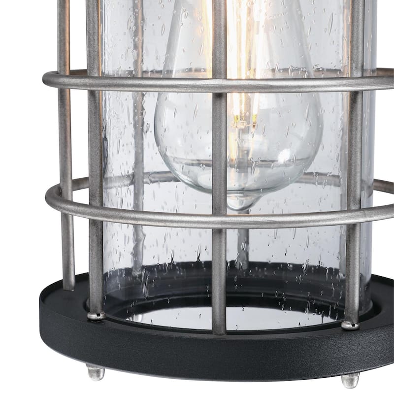 Westinghouse Lighting Villa Barone One Light Outdoor Wall Fixture, Clear Seeded Glass - 1-Light