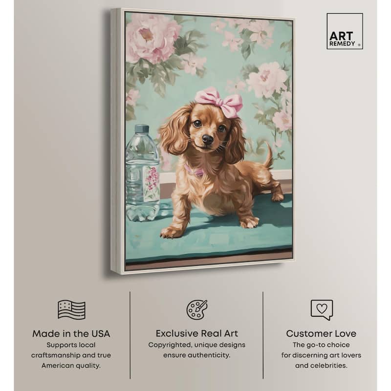 Doxxie Dainty Yoga Canvas by Art Remedy