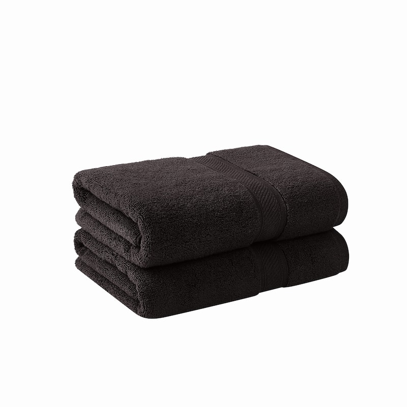 Royal Velvet Regal Plush Towel Collection - 2 Bath Sheets - Espresso