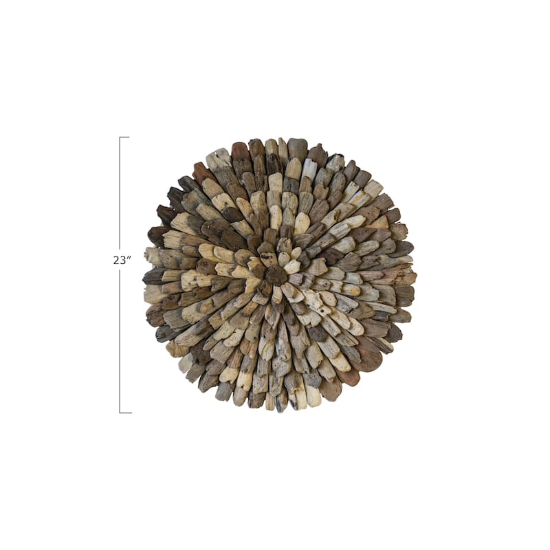 Round Driftwood Wall Décor