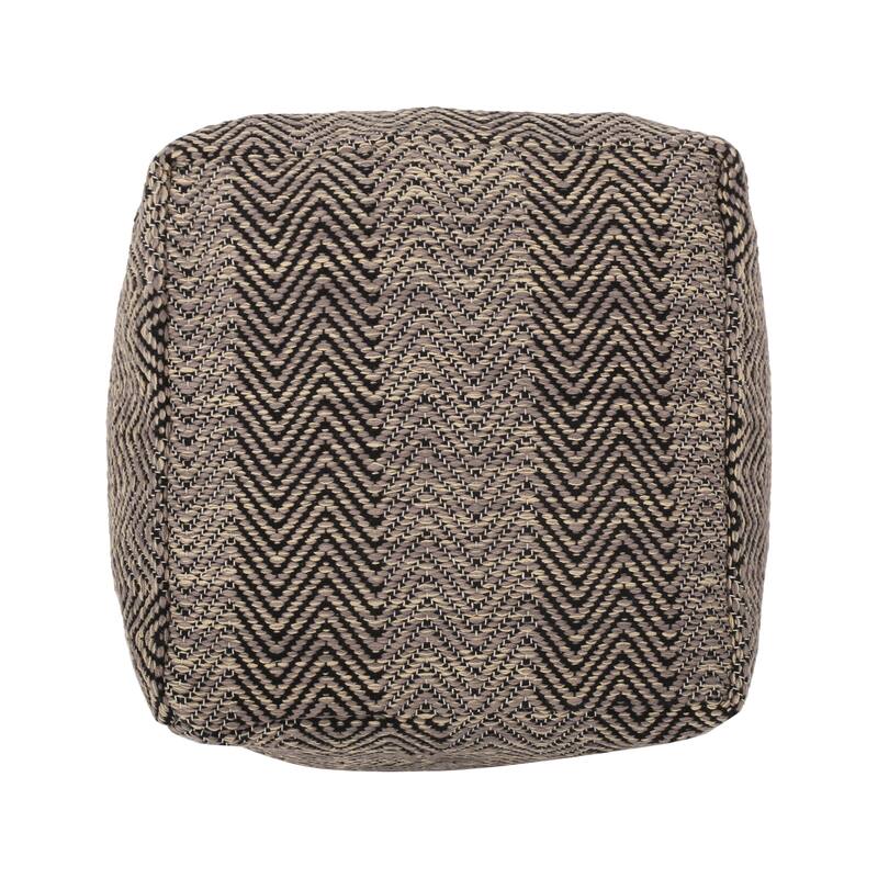 Barracuda Hcrafted Cotton Pouf,Comfortable choice, multiple functions, classic design, and cozy corners - Brown