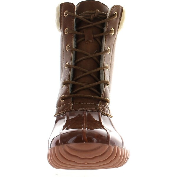 womens duck boots with faux fur