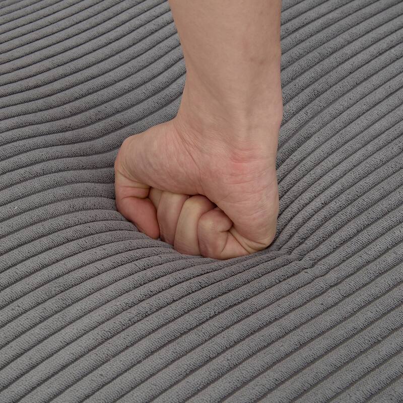 Corduroy 3 Seater Modular Sofa with Removable Back Cushions and 5 Pillows