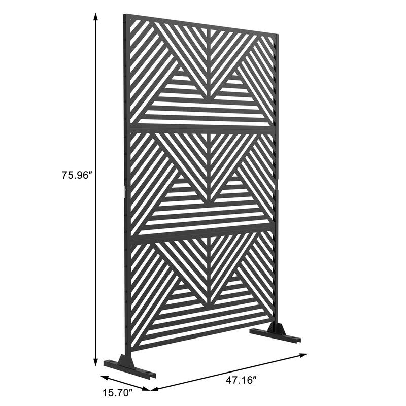 2Set Patio Outdoor Privacy Metal Screens and Panels