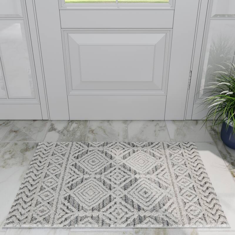 Monique Moroccan Diamond Indoor Area Rug