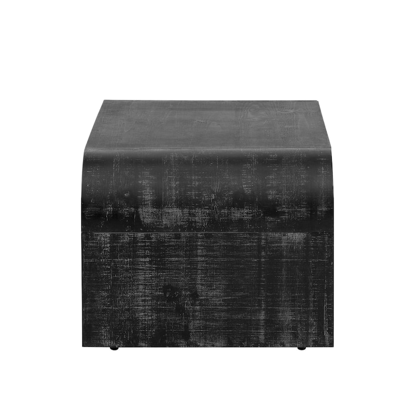 Minimalist Coffee Table with Curved Art Deco Design