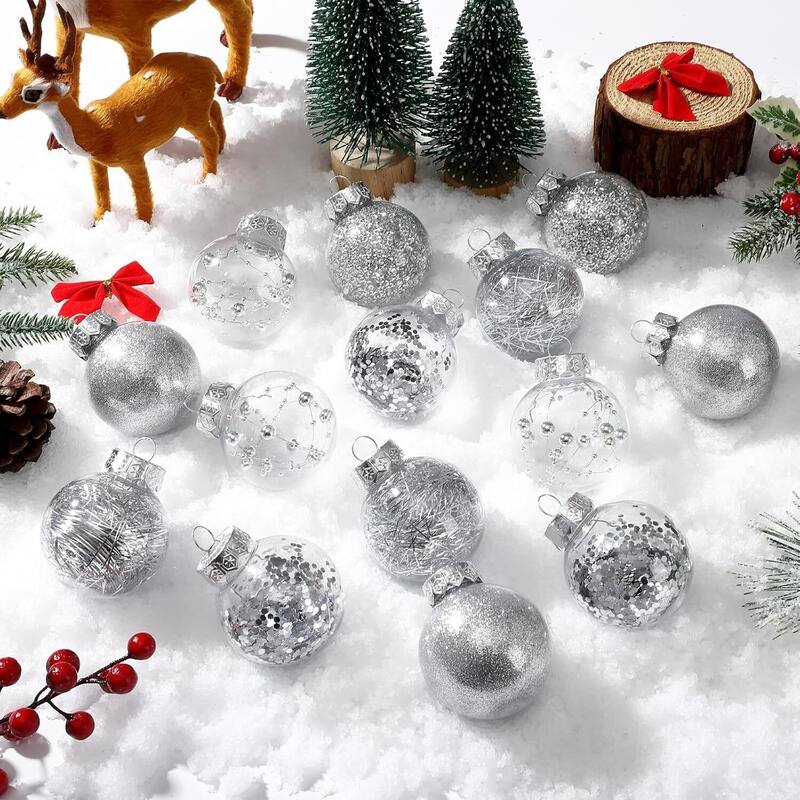 30 Pcs Shatterproof Christmas Ball Ornaments for Holiday Wedding Party Decoration - N/A