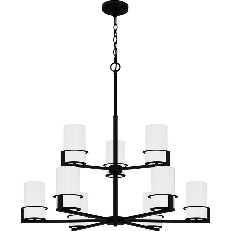 Seymour 9-Light Matte Black Chandelier