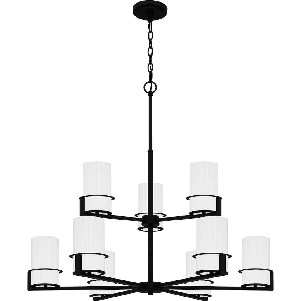 Seymour 9-Light Matte Black Chandelier