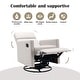 preview thumbnail 39 of 49, Roomfitters Modern Upholstered Rocker Nursery Chair, Plush Seating Glider Swivel Recliner Chair, Beige
