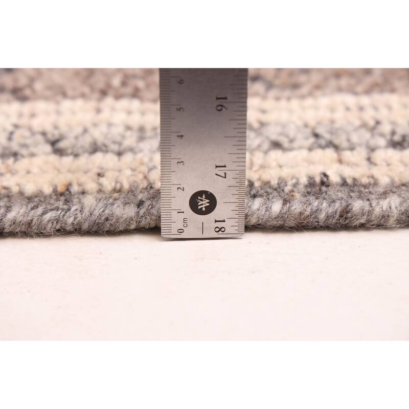 ECARPETGALLERY Hand-knotted Tangier Brown Wool Rug - 8'3 x 9'10