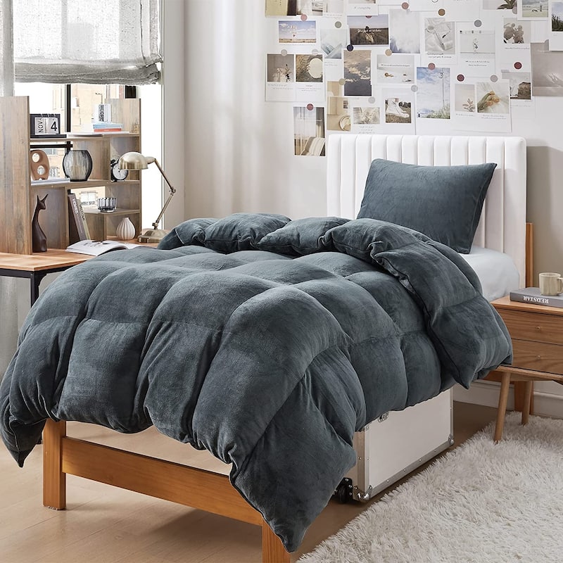 Boi He Thick® - Coma Inducer® Oversized Comforter Set - Moss Gray - Twin XL