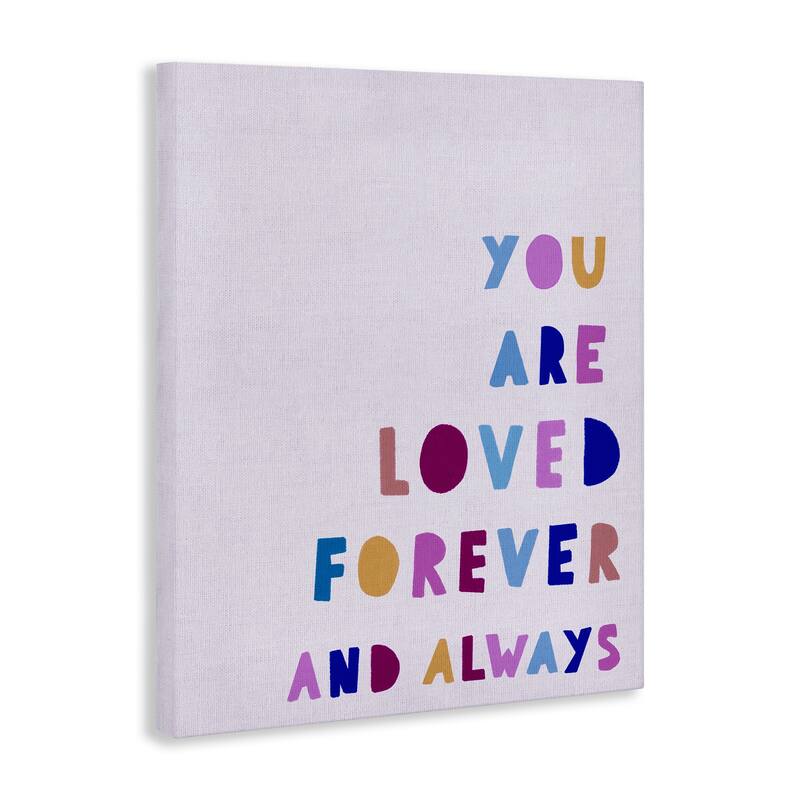 Stupell You Are Loved Forever Canvas Wall Art Design By Leah Straatsma